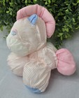 Fisher-price Puffalumps Horse Plush Stuffed Animal Pink Blue Mpn 1379 1991 Vtg