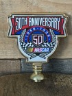 Vintage Budweiser Nascar 50th Anniversary Beer Tap Handle Top - 7b