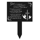 Cemetery Decorations For Grave  Metal Square Memorial Remembrance Stake  Grave 