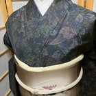 7809  Japanese Kimono Vintage Womens Silk Pongee Fabric Robe Kimono Only Sold