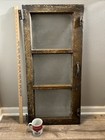 Antique Vintage Old Wood Wooden Exterior French Window Shutter Glass Door 16x36   