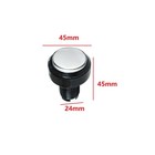 1 3 5 10  White Arcade Round Push Buttons Illumilated Led Light W  Microswitch H