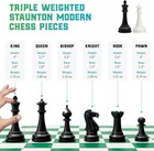 Best Chess Set Ever 3x Triple Weighted Tournament Size Chess Game  4  King 