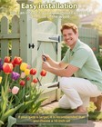 Fence Gate Frame Kit With 8 Inch Hinges And Gate Latch  Includes Corner Brace   
