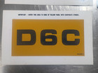 Caterpillar D6c Decal Set W  Warning Label   Logo Decals  8s5490