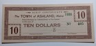 The Town Of Ashland Maine Me  2 Notes Total   10 Depression Scrip - Scrip Cert