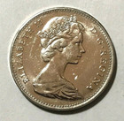 1967 Canada 5 Cents Coin Hare Rabbit Bunny Animal Wildlife