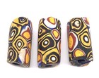 4 Rare Venetian Antique Multi Colored Millefiori African Glass Trade Beads- 4416
