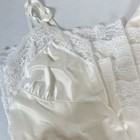 Lot Of 2 Vintage 70 s White Cream Dress Slips W  Lace Knee Length Size M-l 34-36