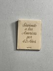 Vintage Matchbook -- Taca International Airlines