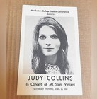 Judy Collin   s 1969 Playbill Manhattan College Concert Collectible Memorabilia 