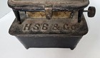 Antique Hsb   Co  Cast Sad Iron Toaster Lamp Heater Stove 