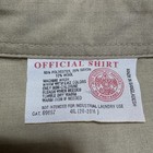 Boy Scouts Of America Official Uniform Shirt 4xl Beige Long Sleeve Poly Wool Nwt