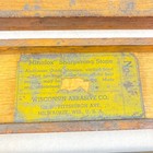 Wisconsin Abrasive Minalox Sharpening Stone Oil Stone W  Wood Case Usa
