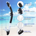 Dry Snorkel Adult  Scuba Diving With Splash Guard And Top Valve  Freediving Snor