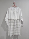 Antique Surplice  Rochet With Hand Done  Crochet Lace