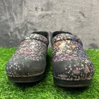 Dansko Clogs Womens 8 5 Black Spotted Shoes Slip On Casual Nurse Work
