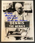 Jay North Signed 8x10 Photo Jsa Cert  Auto Kid Tv Actor  dennis The Menace  Cbs 