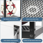 Acrylic Soccer Ball Display Case  Clear Display Holder Stand Box With Metal Mesh