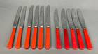 30 Pc Mixed Set Cherry Red Bakelite Flatware Knives Forks Spoons