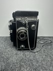 Vintage Yashica-mat Tlr Film Camera 80mm Yashinon Lens Black Vintage Copal-mxv