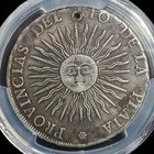 Argentina 8 Reales Sun Royal Arms 1815 Pts F Pcgs Xf Details