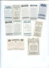 11 Mixed English Vintage Cigarette Tobacco Collector Card Lot
