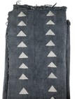 Grey Bogolan Mali Mud Cloth Arrow Design African Cotton Handmade