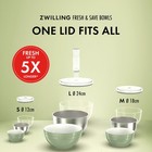 Zwilling Fresh   Save Bowls 3-pc Glass Vacuum Bowl Set