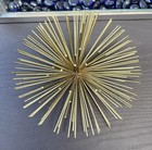 Vintage Brass Starburst Wall Hanging Mcm Modern Decor