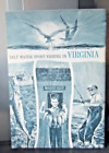 Salt Water Sport Fishing In Virginia  Tourism Advertising Brochure Booklet 1972