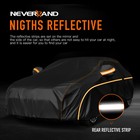 Black Full Car Cover Waterproof Outdoor Dust Sun Uv Protection For Sedan Coupe