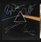 Pink Floyd Framed Cherry Wood Reproduction Signature Lp Record Display 