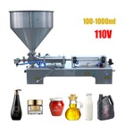 110v Pneumatic Liquid Filling Machine 100-1000ml Liquid Paste Filler Us