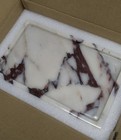 Natural Marble Vanity Tray  9 8 x5 9  Genuine Calacatta Viola Marble Tray For   