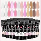Poly Extension Nail Gel Kit With Uv Light  12 Pcs Poly Nail Gel Starter Kit