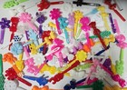 Choose Quantity--2 5 3   Long  random  Design   Colors   Plastic Hair Barrettes
