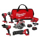 Milwaukee 3697-25 M18 Fuel 18v Brushless Cordless 5-tool Combo Kit  sealed  New 