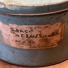 Antique General Store Licorice Lozenges Apothecary Metal Tin All Original