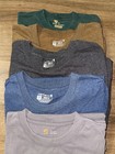 Lot Of 5 Carhartt Shirts Mens All Short Sleeve Pocket Tees Workwear Mixed Sizes