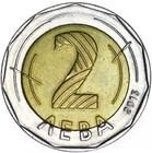 2015 Bulgaria 2 Leva Km337 Bi-metallic Uncommon Rare Coin 