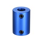 3mm To 8mm Bore Rigid Coupling 25mm X 18mm Aluminum Alloy Blue