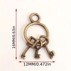 Dollhouse Vintage Skeleton Key Miniature Set Nostalgic Touch 1 12 Scale
