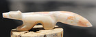 Zuni Fox Fetish Carving By Donavon Laiwakete  Zuni Pueblo  Travertine 4 Inch