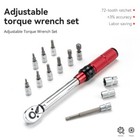 Rockbros 72-tooth Bike Torque Wrench Kit 1 4in Drive 2-24 Nm Bicycle Repair Tool
