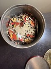 Coca-cola Vintage Style Tin Canister W  Jigsaw Puzzle Pieces  unsorted  Coke Col