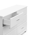 Storkcraft Brookside 6 Drawer Double Dresser  white      Greenguard Gold   