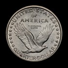 1917-d Type 1 Standing Liberty Quarter Denver Highly Collectible Scarce Key Date