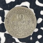 1941-c Newfoundland 10 Cents Lot f3970 Silver 