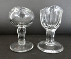 2 Vintage Eye Cups Eye Wash Medical Optical Clear Glass Drug Store Vgc